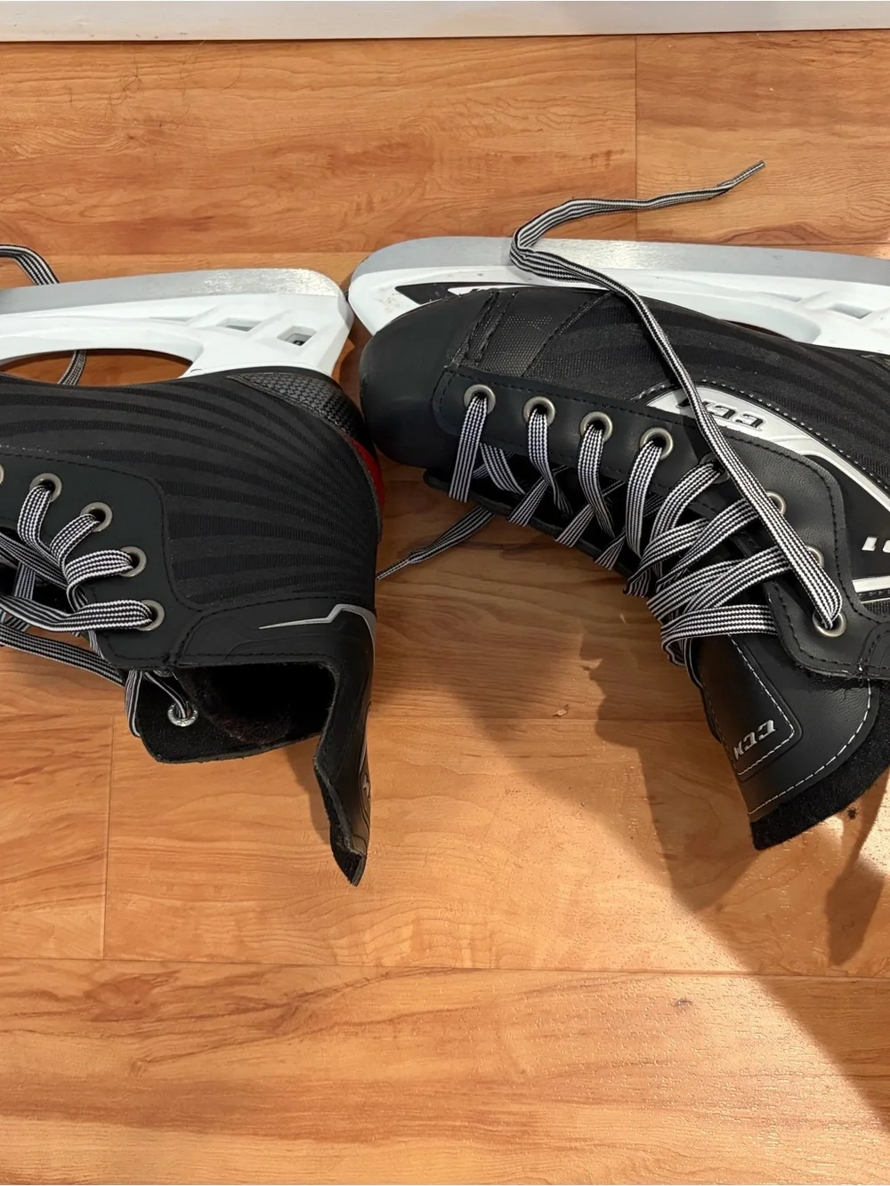 CCM Black and Red Youth Hockey Skates